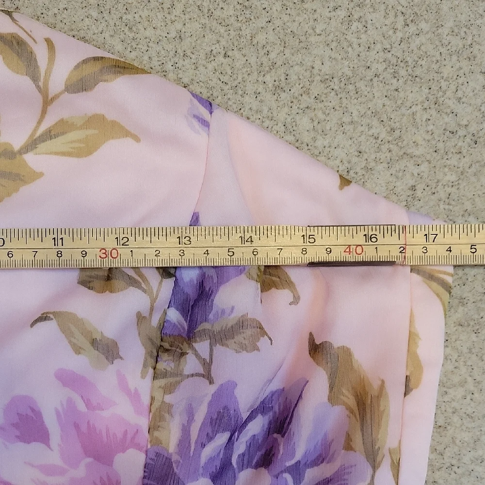 Lulus Romantic Marvel Floral Print Halter Neck Maxi Dress Size XL NWT - Picture 6 of 12